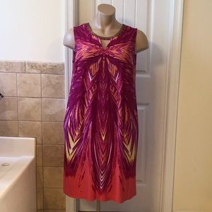 Bright colored maxi dress